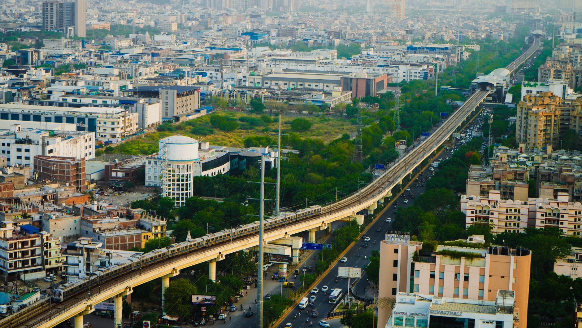 Infrastructure projects and city transit evolution